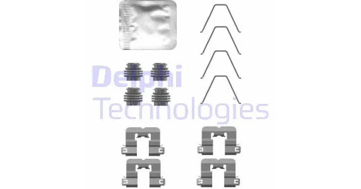 DELPHI LX0763, Комплектующие, колодки дискового тормоза