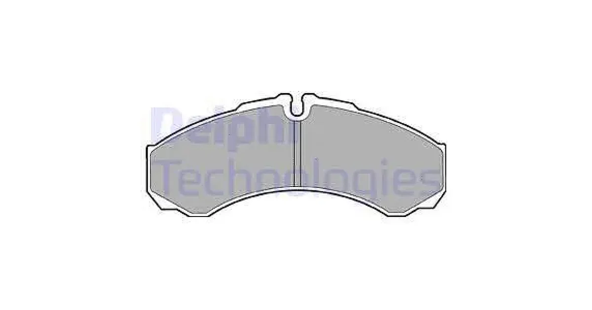 DELPHI LP1616, Комплект тормозных колодок, дисковый тормоз