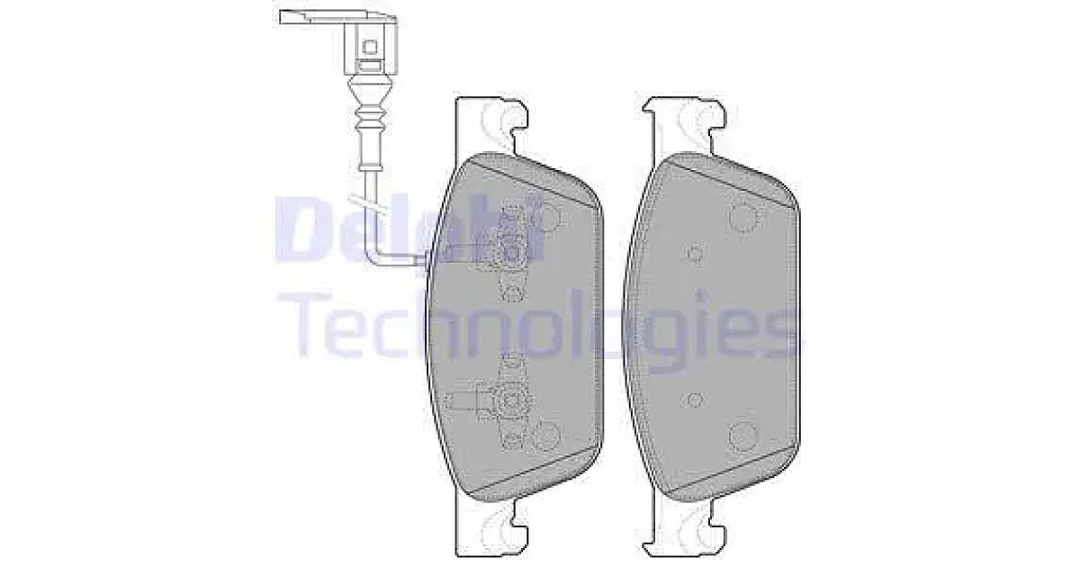 DELPHI LP2199, Комплект тормозных колодок, дисковый тормоз