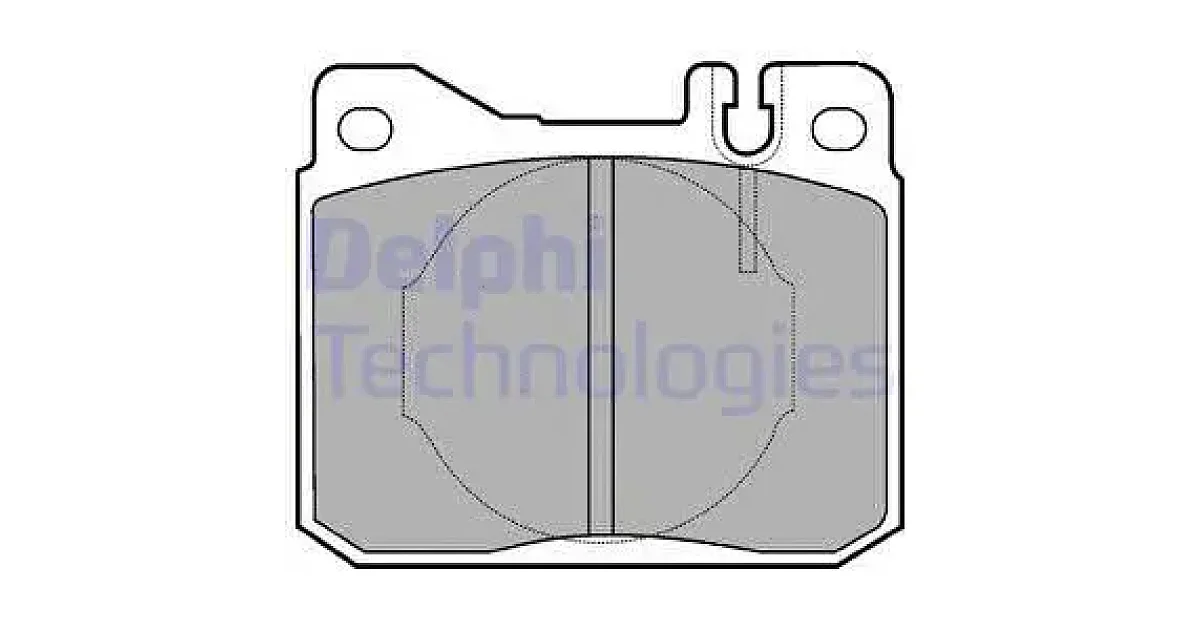 DELPHI LP221, Комплект тормозных колодок, дисковый тормоз