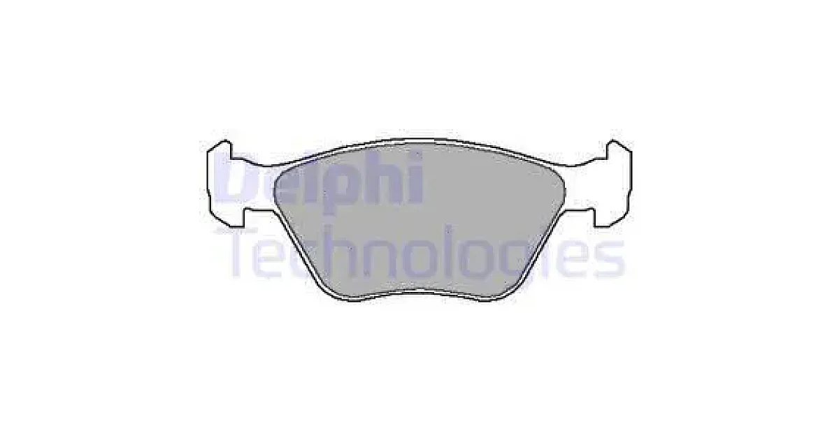 DELPHI LP1602, Комплект тормозных колодок, дисковый тормоз