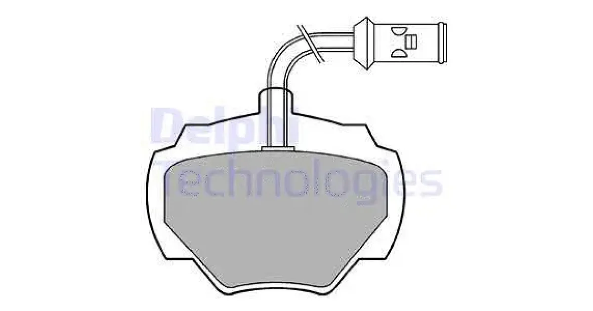DELPHI LP475, Комплект тормозных колодок, дисковый тормоз
