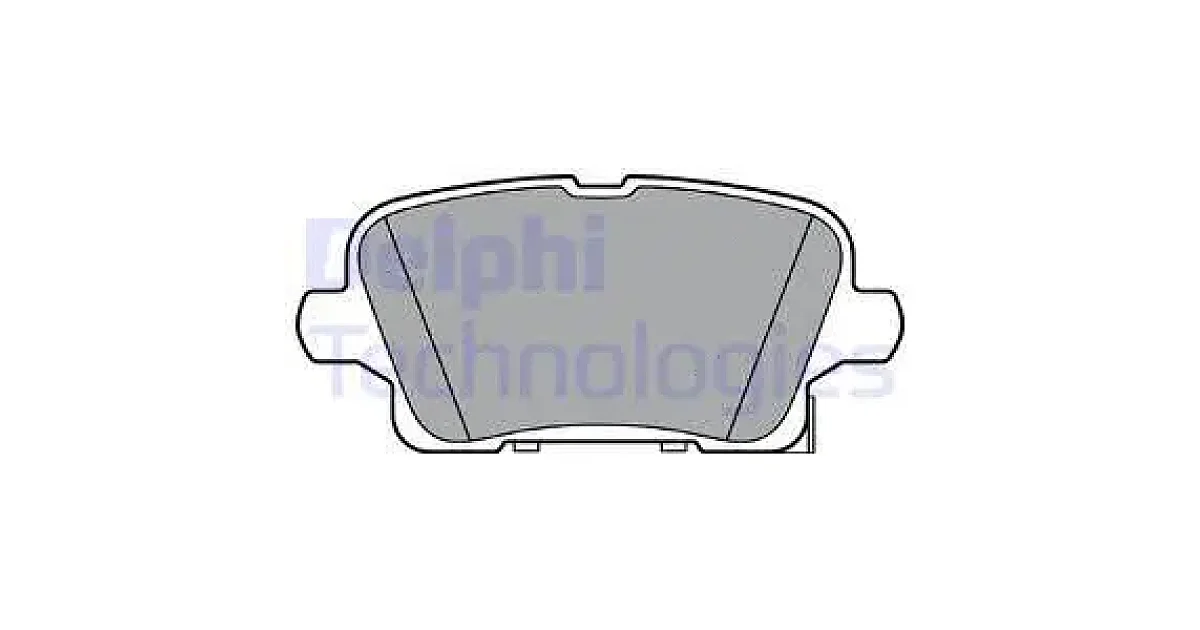 DELPHI LP3373, Комплект тормозных колодок, дисковый тормоз