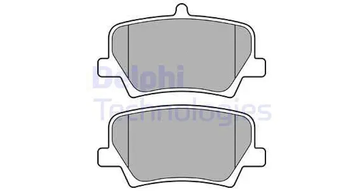 DELPHI LP3434, Комплект тормозных колодок, дисковый тормоз