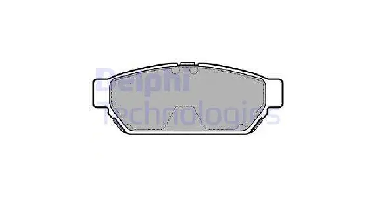 DELPHI LP968, Комплект тормозных колодок, дисковый тормоз