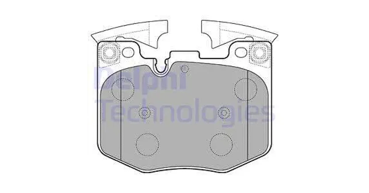 DELPHI LP3235, Комплект тормозных колодок, дисковый тормоз