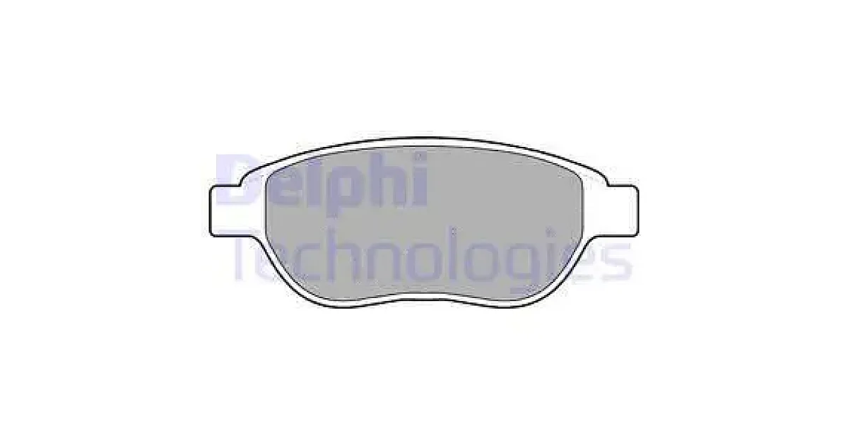 DELPHI LP1653, Комплект тормозных колодок, дисковый тормоз