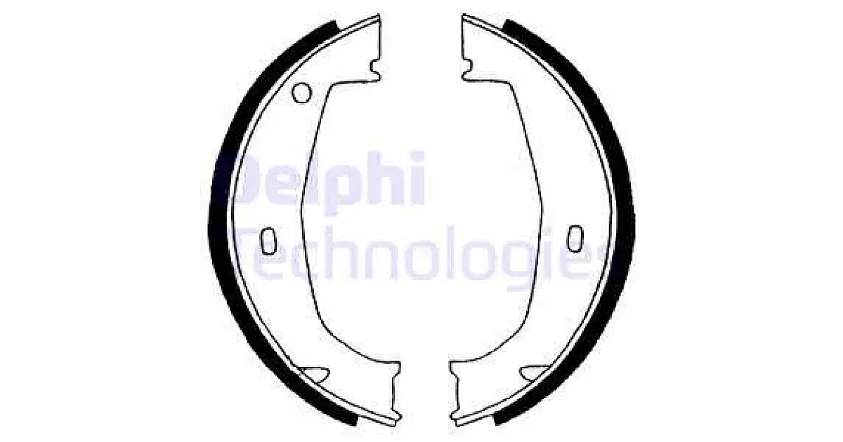 DELPHI LS1851, Комплект тормозных колодок