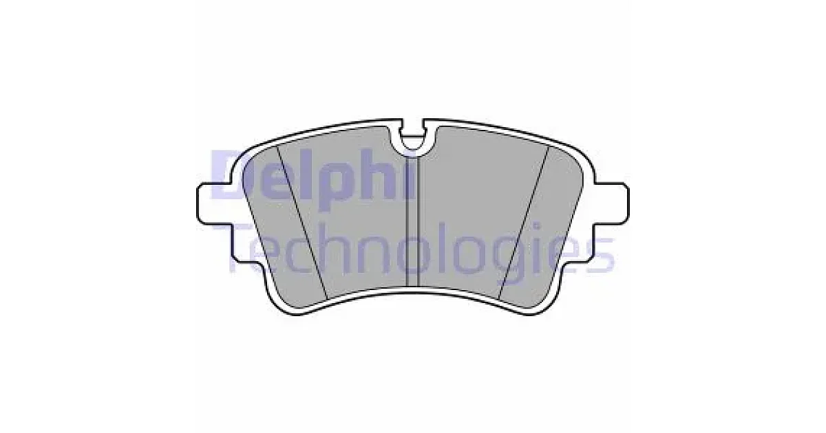 DELPHI LP3670, Комплект тормозных колодок, дисковый тормоз