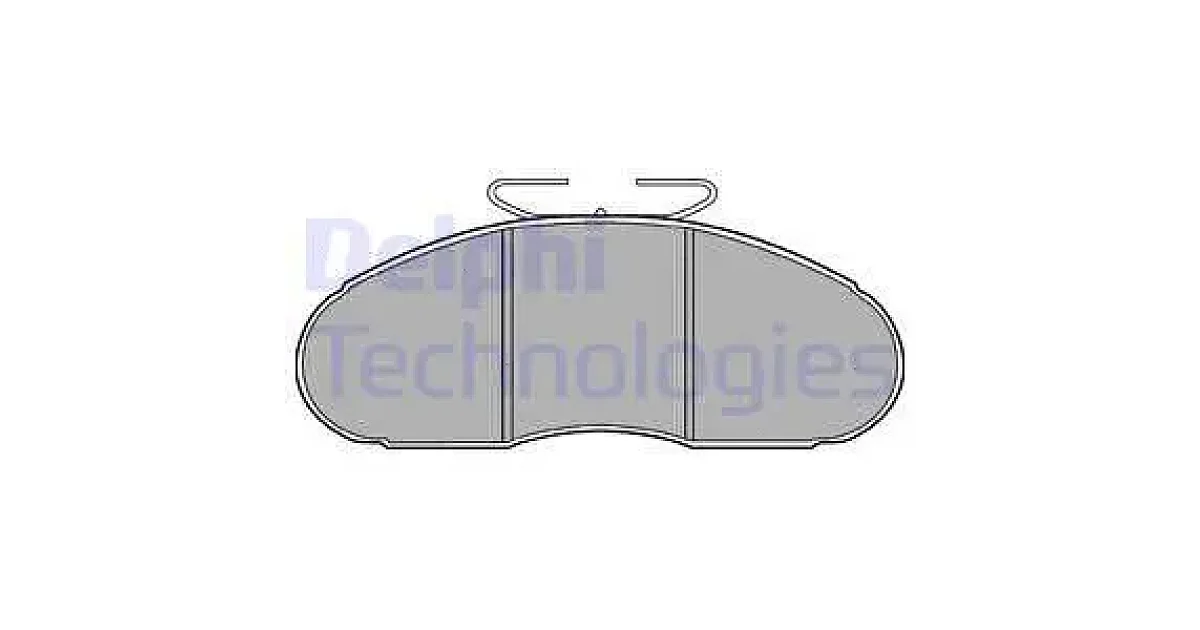 DELPHI LP828, Комплект тормозных колодок, дисковый тормоз