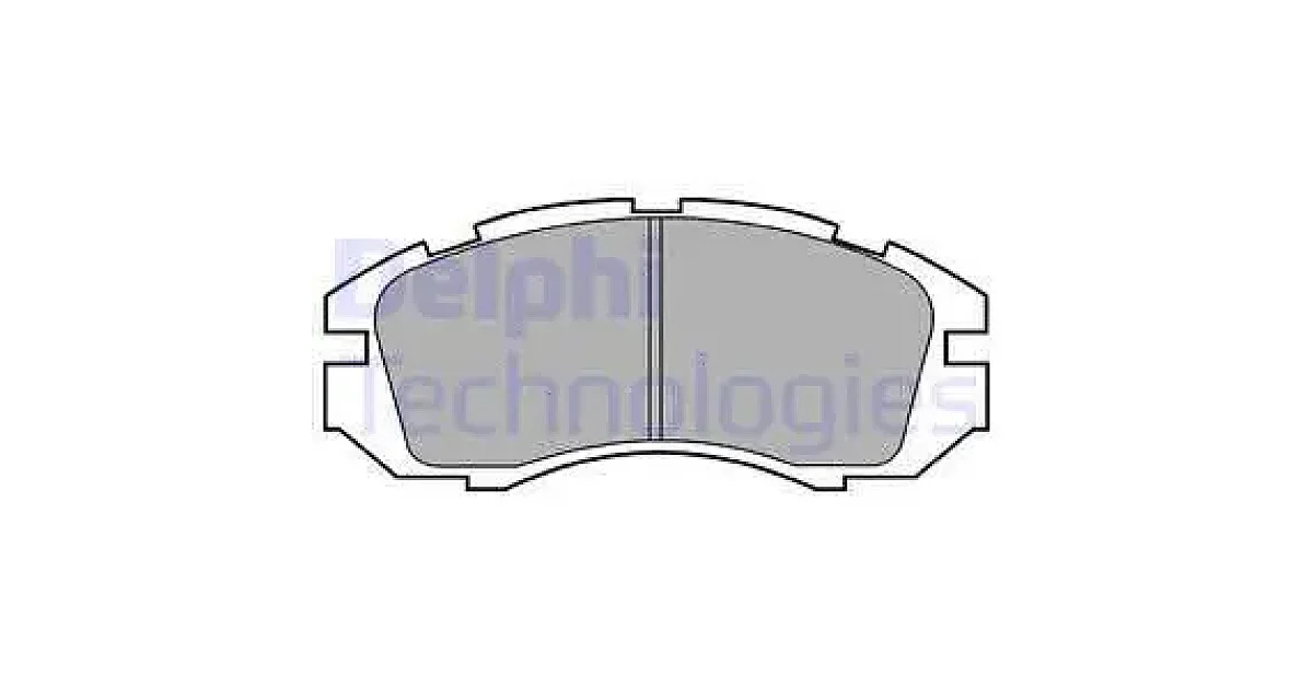 DELPHI LP813, Комплект тормозных колодок, дисковый тормоз