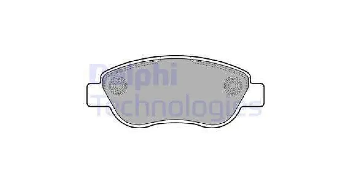 DELPHI LP2075, Комплект тормозных колодок, дисковый тормоз