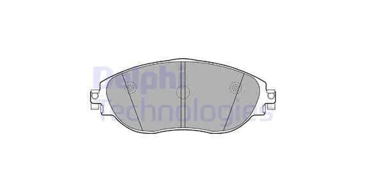 DELPHI LP2250, Комплект тормозных колодок, дисковый тормоз