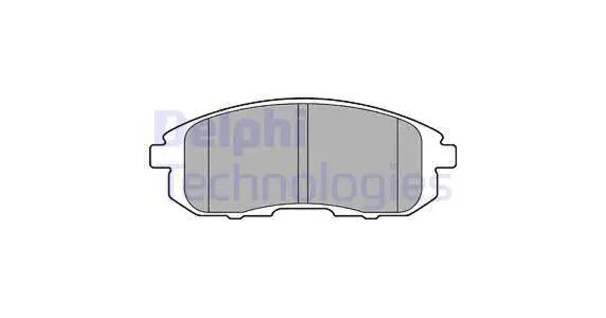 DELPHI LP2148, Комплект тормозных колодок, дисковый тормоз