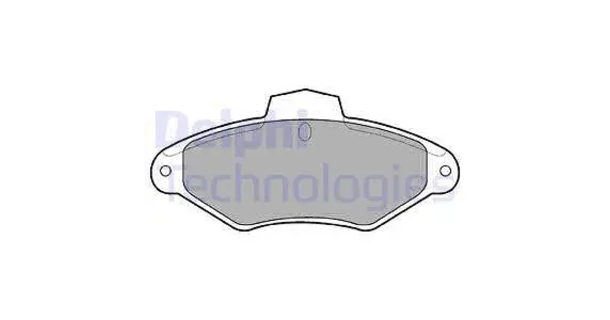 DELPHI LP787, Комплект тормозных колодок, дисковый тормоз