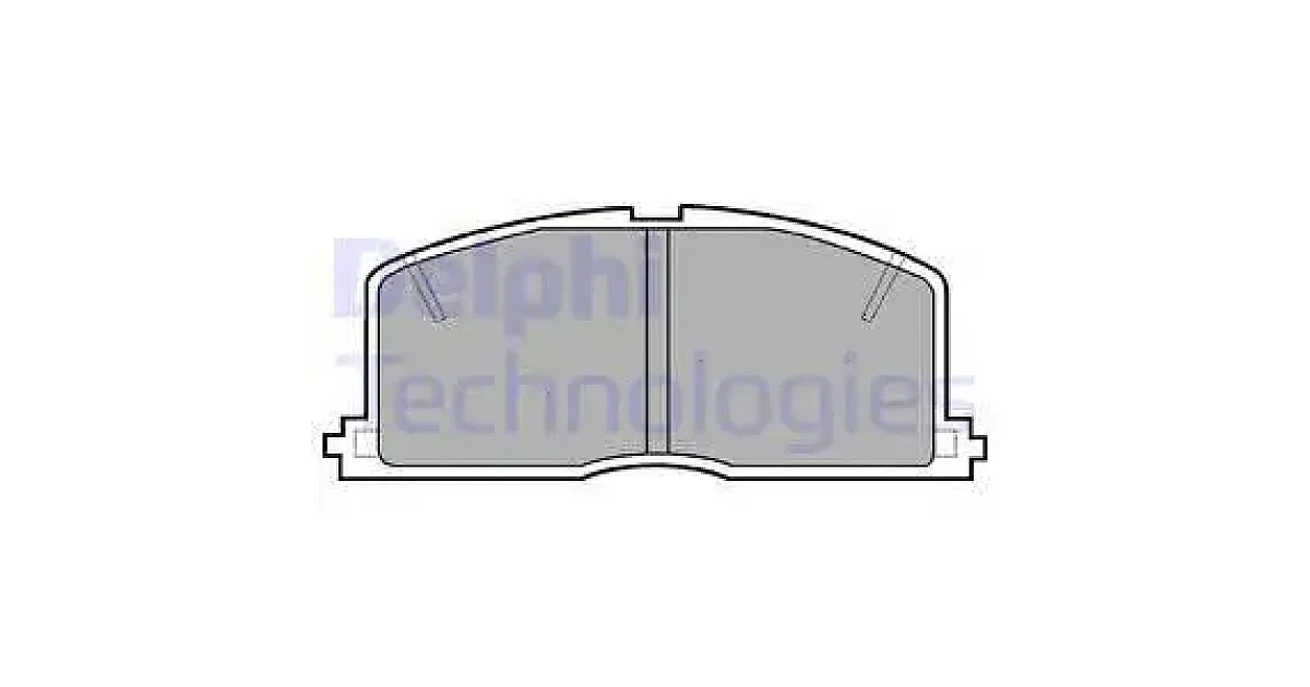 DELPHI LP460, Комплект тормозных колодок, дисковый тормоз