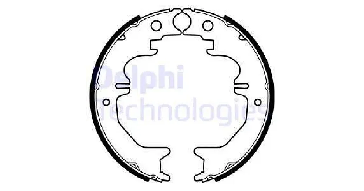 DELPHI LS2053, Комплект тормозных колодок, стояночная тормозная система