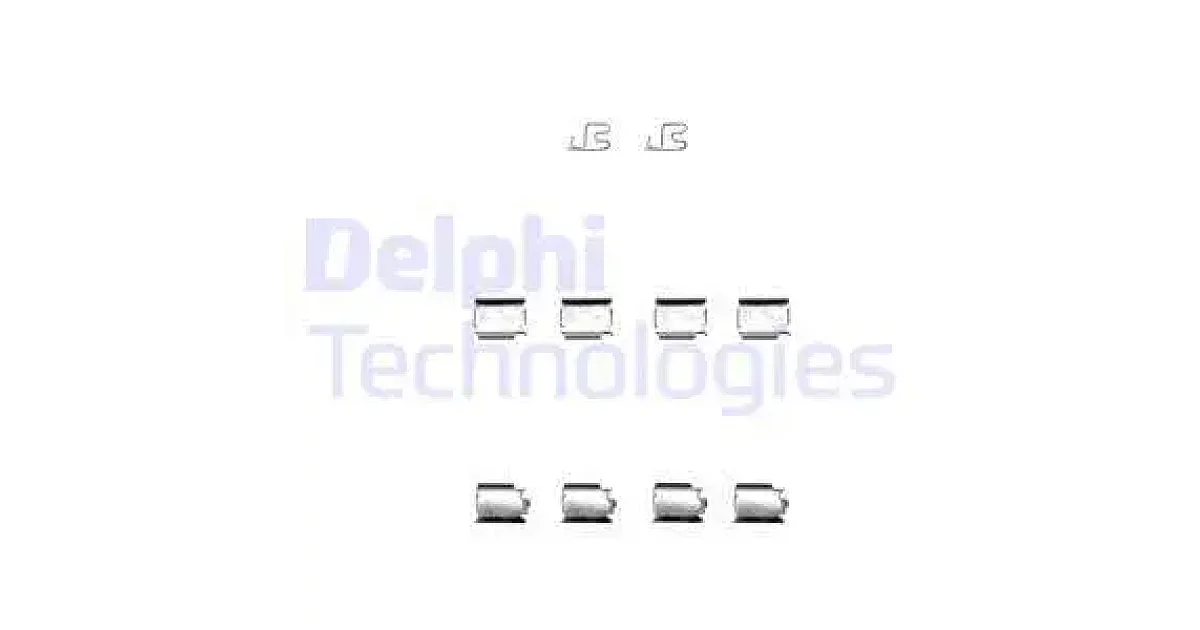 DELPHI LX0343, Комплектующие, колодки дискового тормоза
