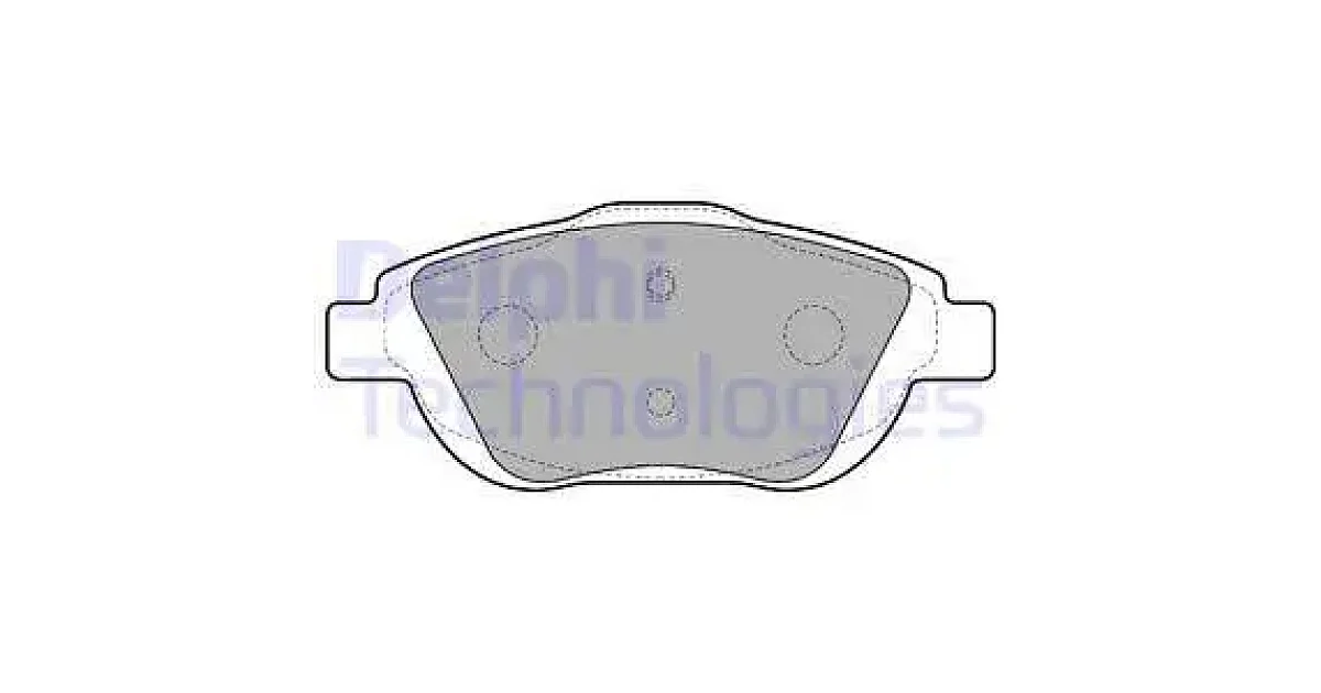 DELPHI LP2164, Комплект тормозных колодок, дисковый тормоз