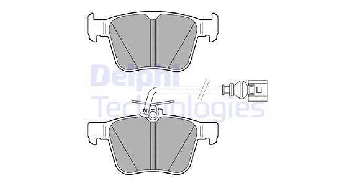 DELPHI LP3267, Комплект тормозных колодок, дисковый тормоз