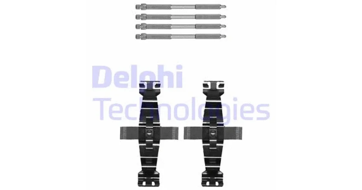 LX0674 - DELPHI - Комплектующие, колодки дискового тормоза