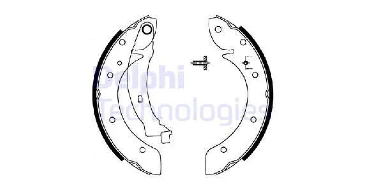 DELPHI LS1716, Комплект тормозных колодок