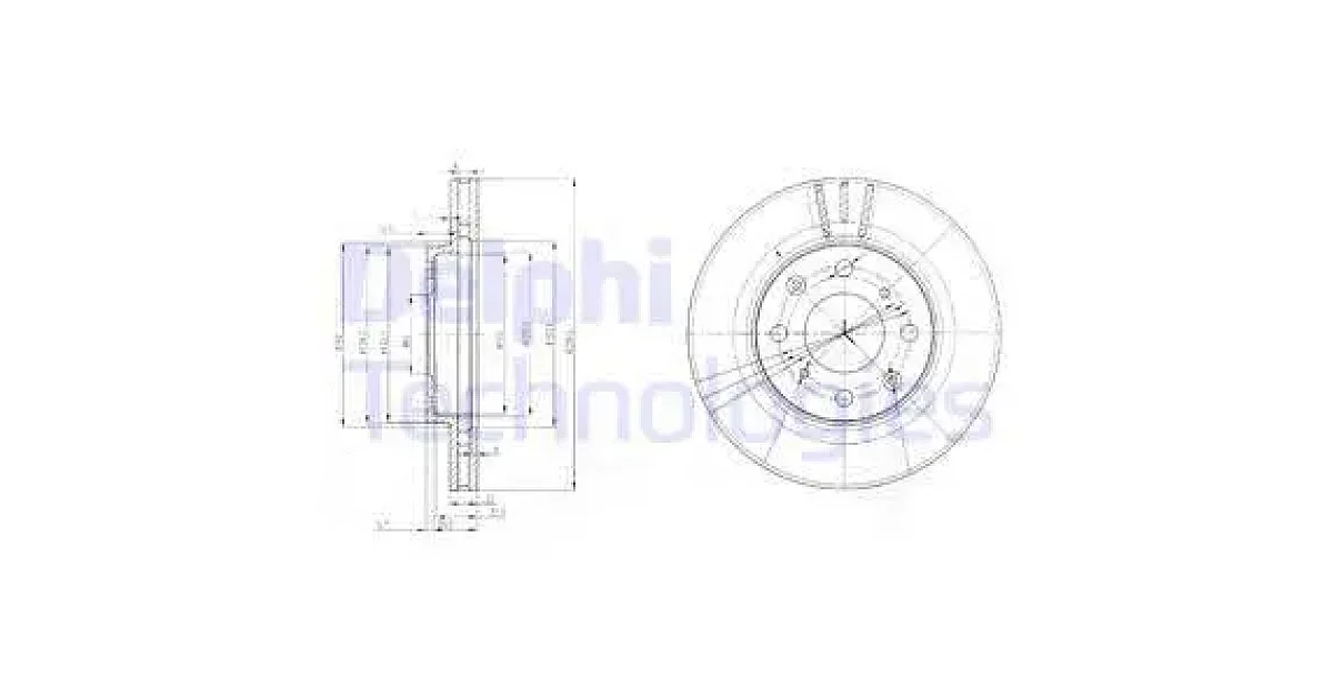 DELPHI BG3794, Тормозной диск