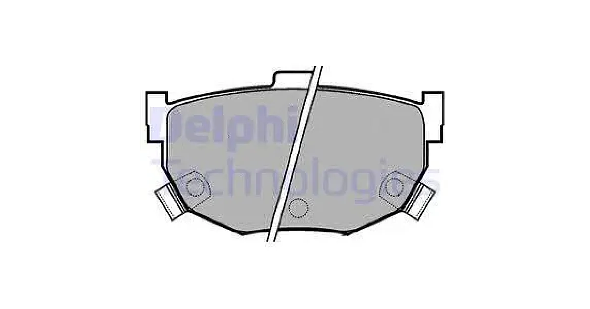 DELPHI LP1073, Комплект тормозных колодок, дисковый тормоз