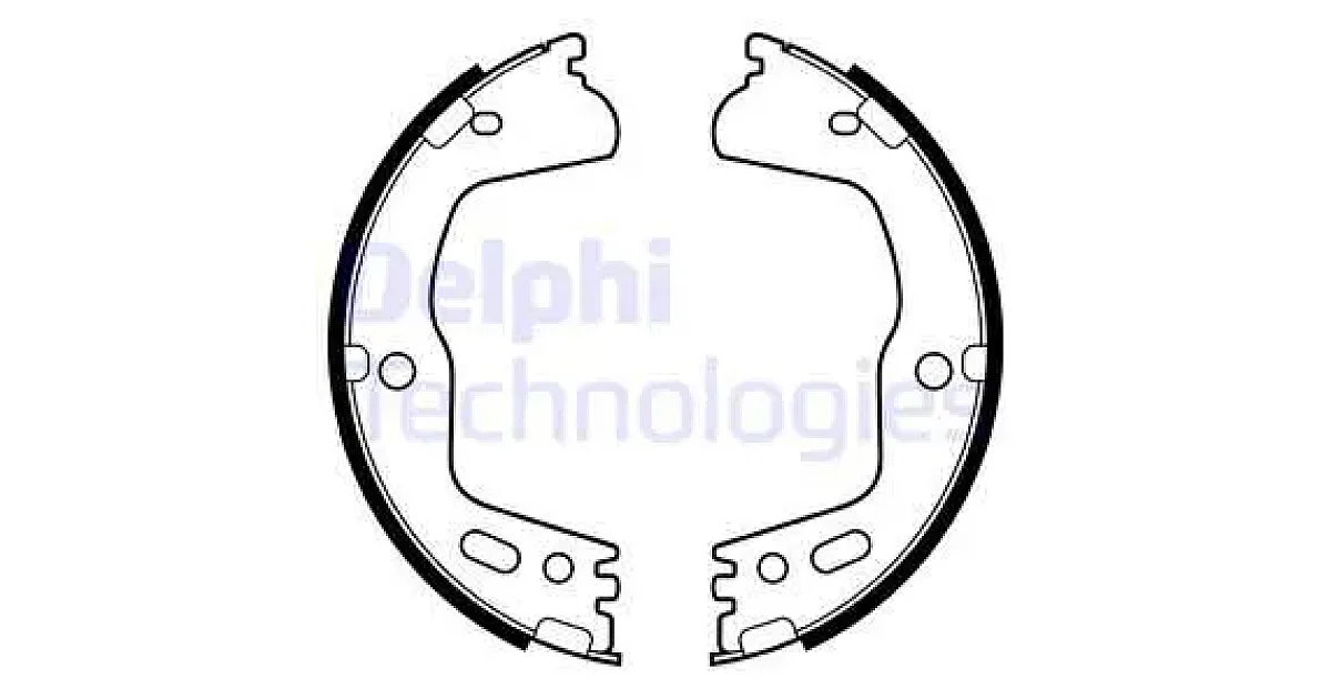 DELPHI LS2155, Комплект тормозных колодок, стояночная тормозная система