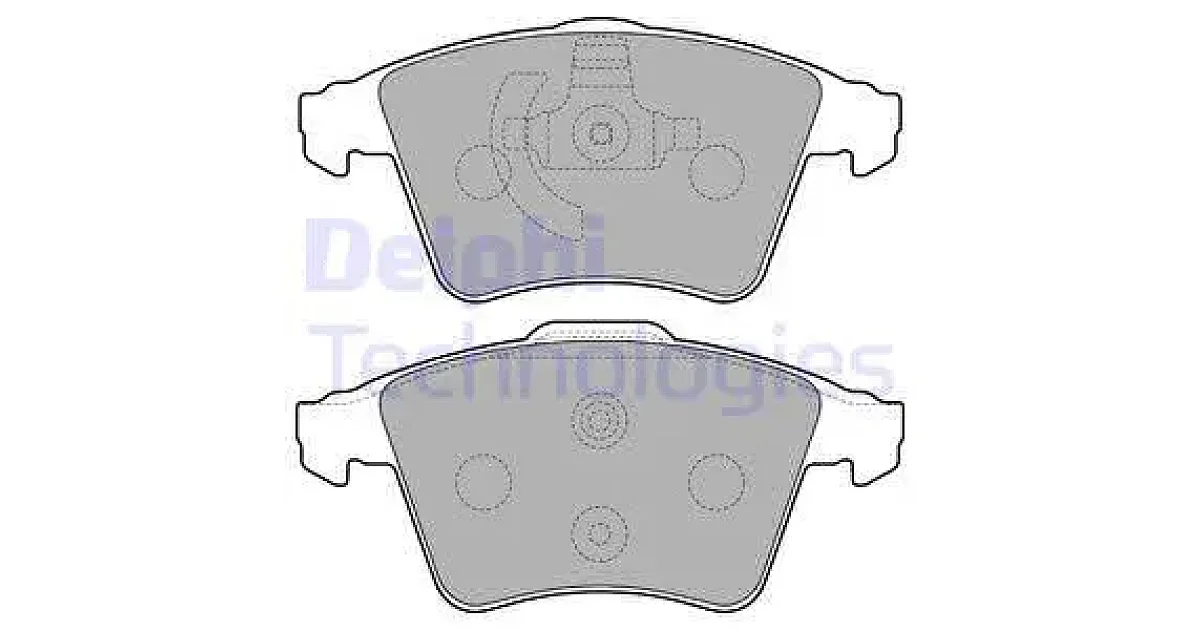 DELPHI LP2224, Комплект тормозных колодок, дисковый тормоз
