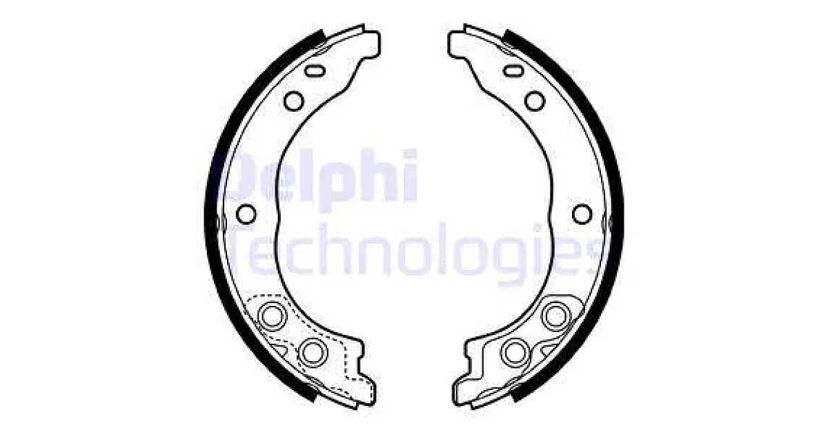 DELPHI LS1962, Комплект тормозных колодок, стояночная тормозная система