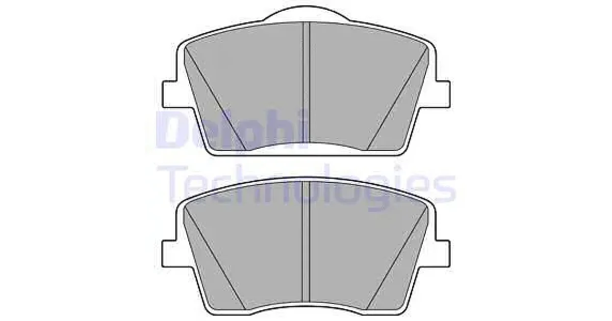 DELPHI LP3435, Комплект тормозных колодок, дисковый тормоз