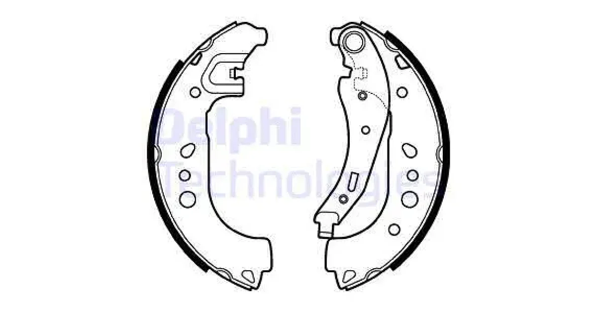 DELPHI LS2109, Комплект тормозных колодок