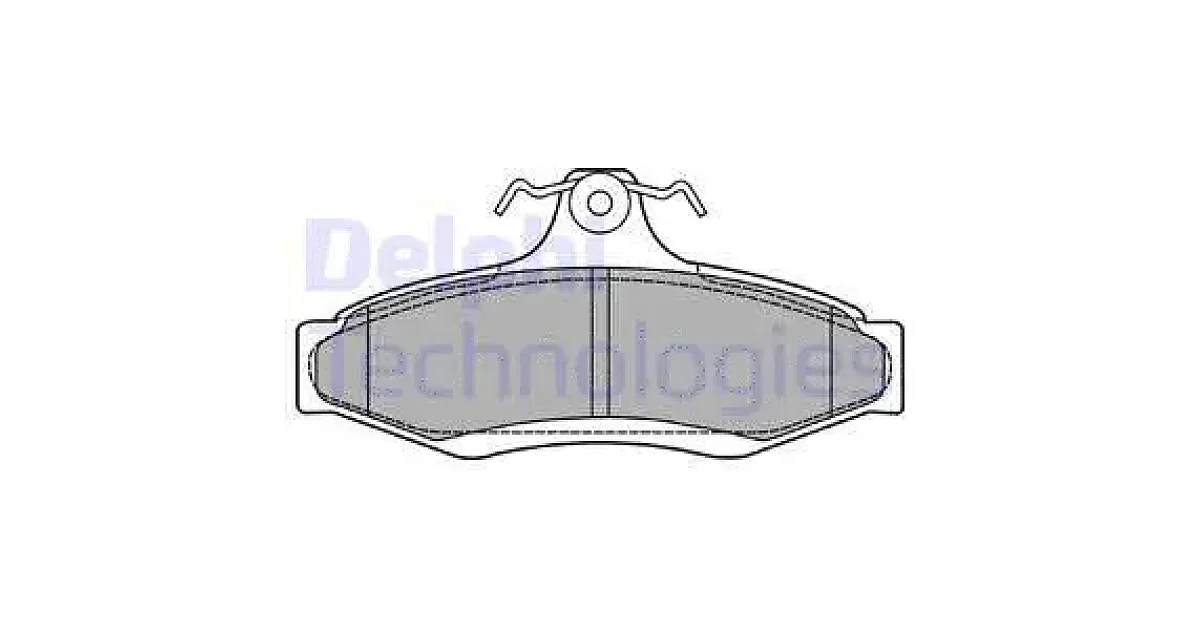 DELPHI LP1424, Комплект тормозных колодок, дисковый тормоз