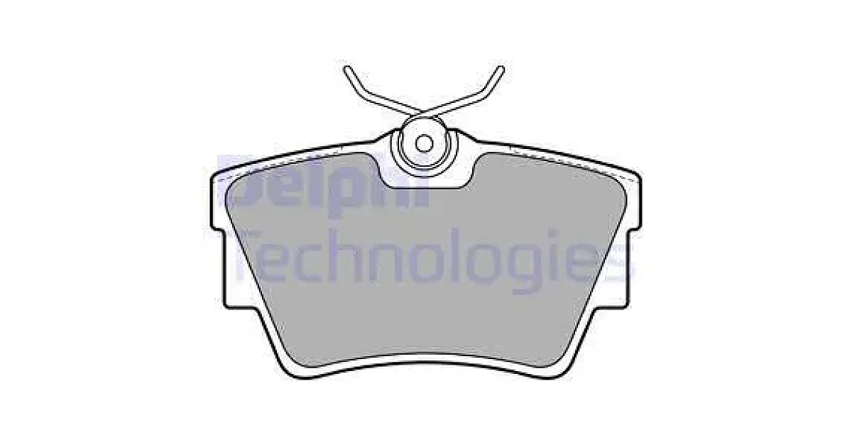 DELPHI LP1745, Комплект тормозных колодок, дисковый тормоз