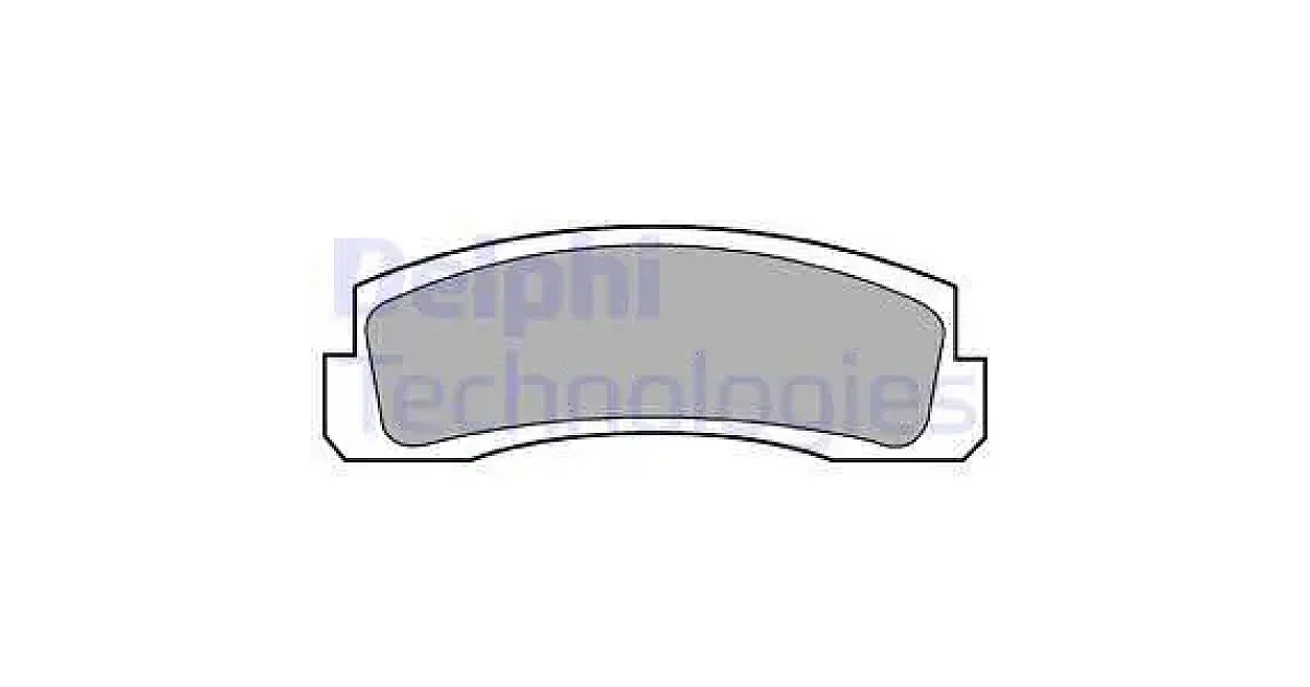 DELPHI LP189, Комплект тормозных колодок, дисковый тормоз