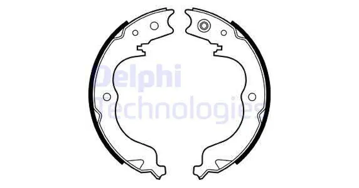 DELPHI LS2008, Комплект тормозных колодок, стояночная тормозная система