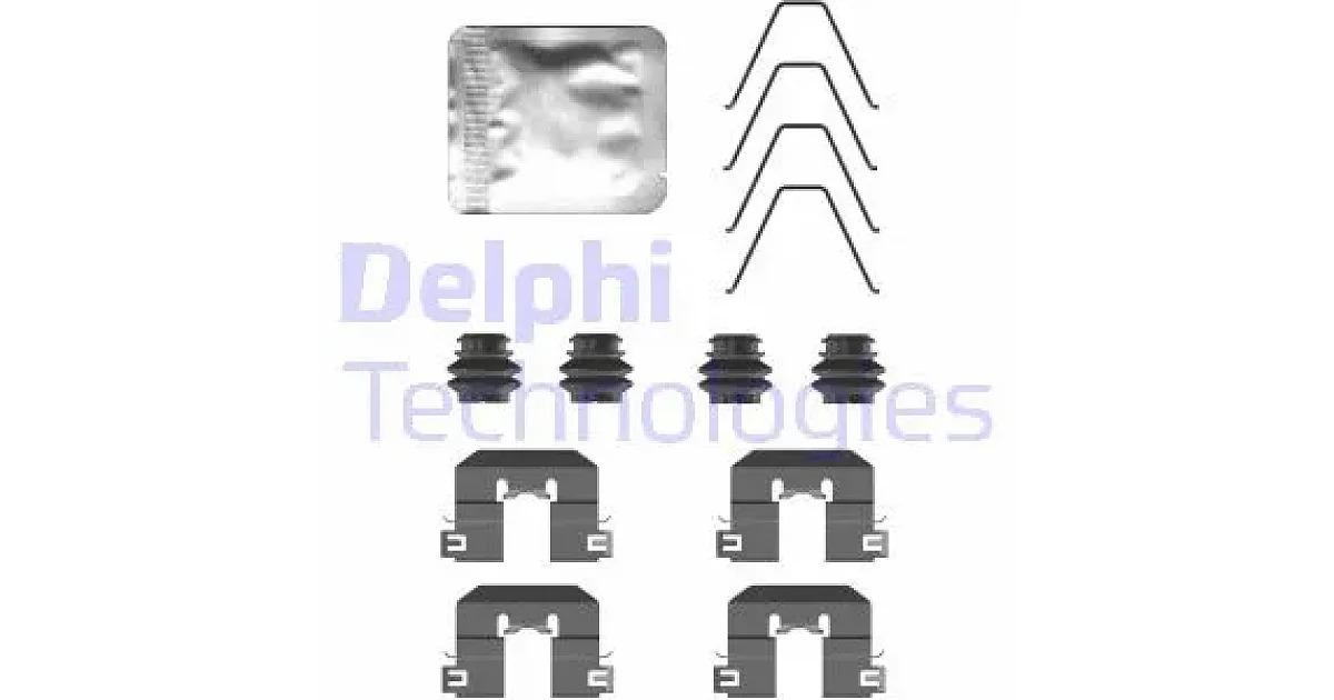 DELPHI LX0758, Комплектующие, колодки дискового тормоза