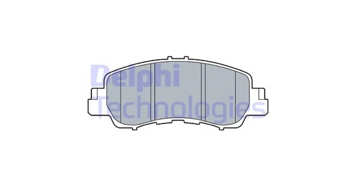 DELPHI LP3571, Комплект тормозных колодок, дисковый тормоз