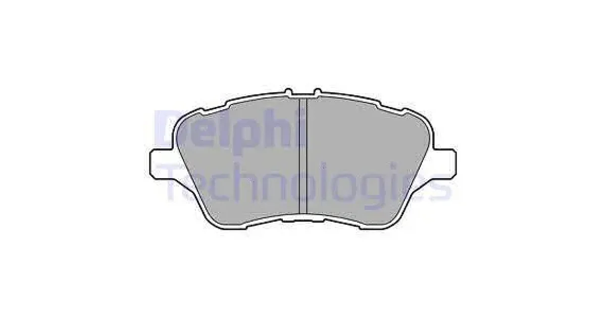 DELPHI LP2474, Комплект тормозных колодок, дисковый тормоз