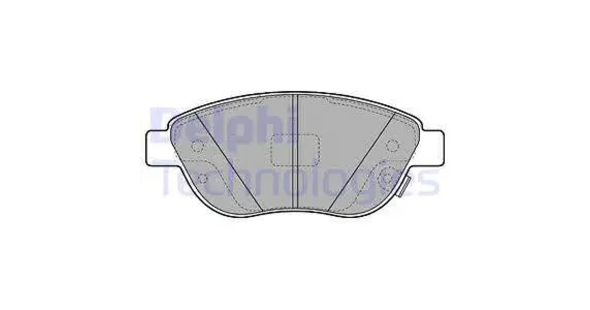 DELPHI LP2476, Комплект тормозных колодок, дисковый тормоз