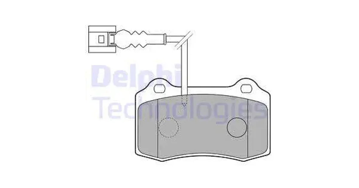 DELPHI LP1753, Комплект тормозных колодок, дисковый тормоз