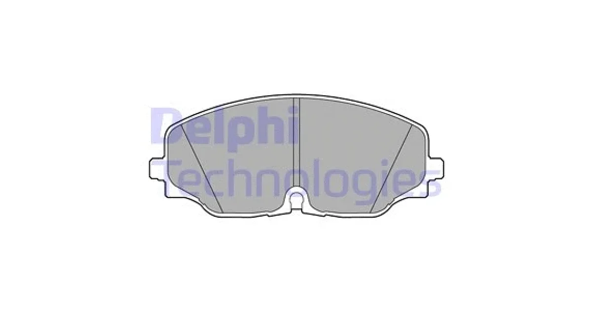 DELPHI LP3543, Комплект тормозных колодок, дисковый тормоз