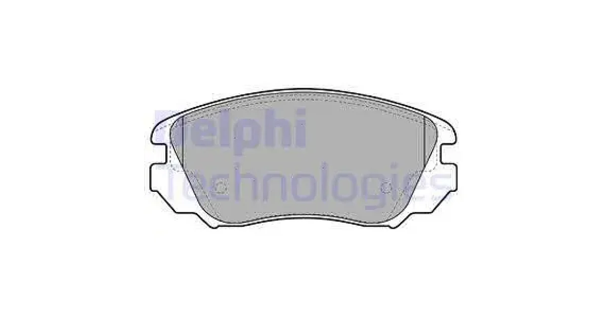 DELPHI LP2080, Комплект тормозных колодок, дисковый тормоз