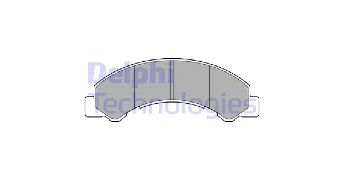 DELPHI LP2769, Комплект тормозных колодок, дисковый тормоз