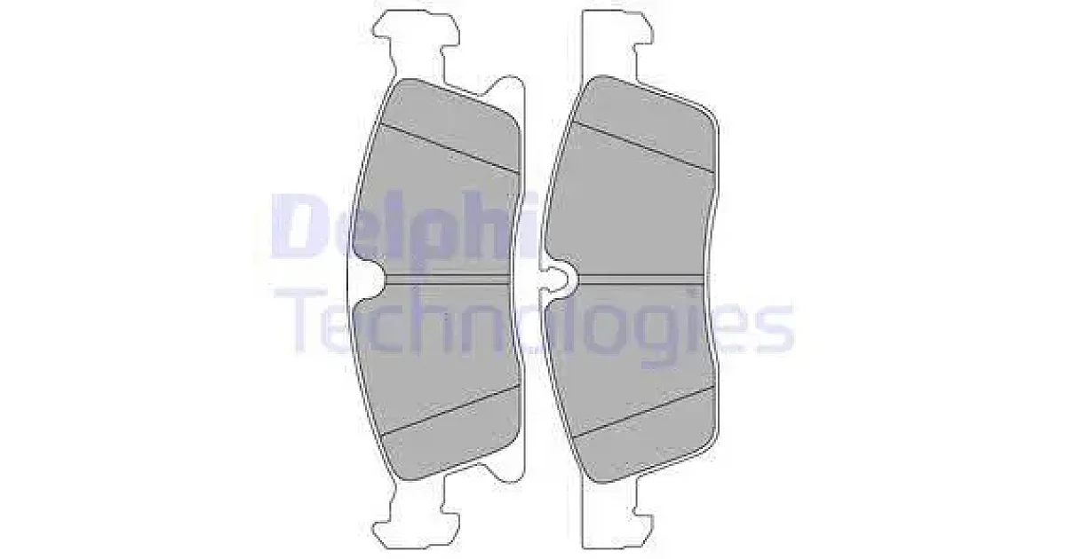 DELPHI LP2298, Комплект тормозных колодок, дисковый тормоз