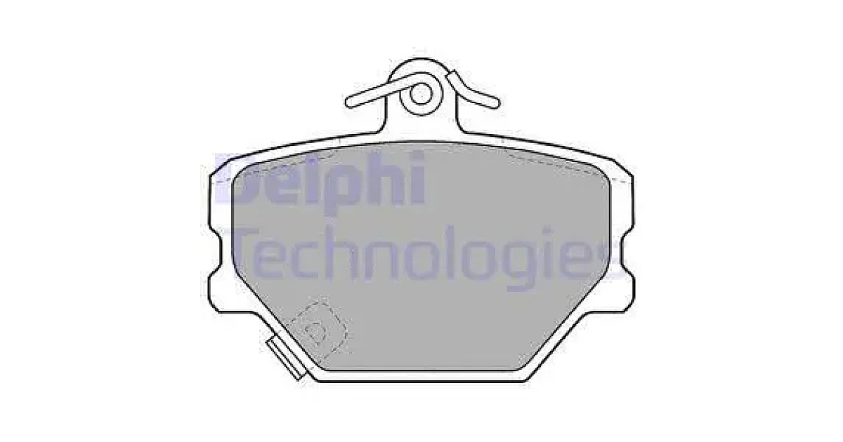 DELPHI LP1465, Комплект тормозных колодок, дисковый тормоз