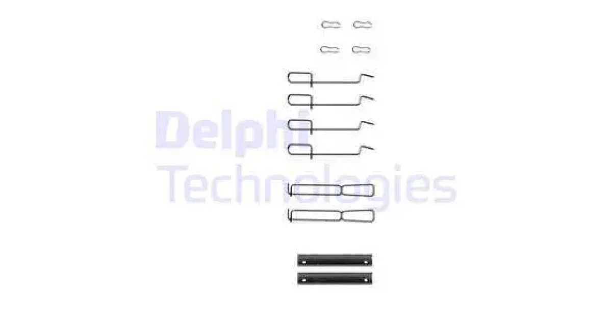 DELPHI LX0262, Комплектующие, колодки дискового тормоза