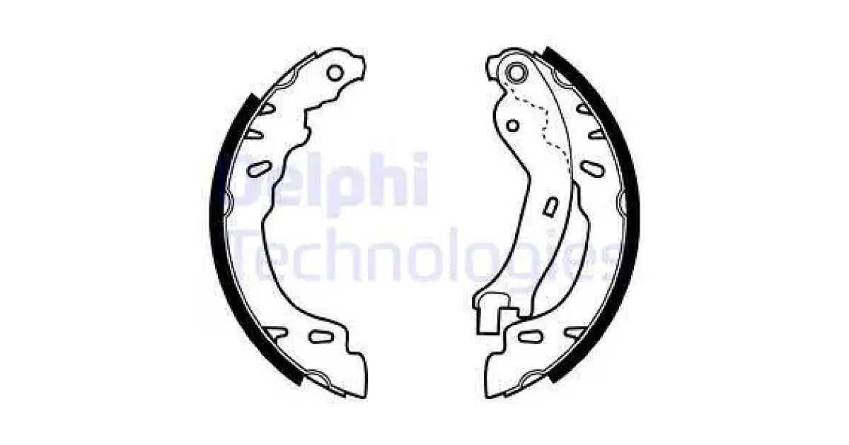 DELPHI LS1971, Комплект тормозных колодок