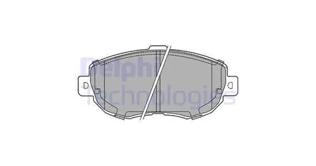DELPHI LP1140, Комплект тормозных колодок, дисковый тормоз